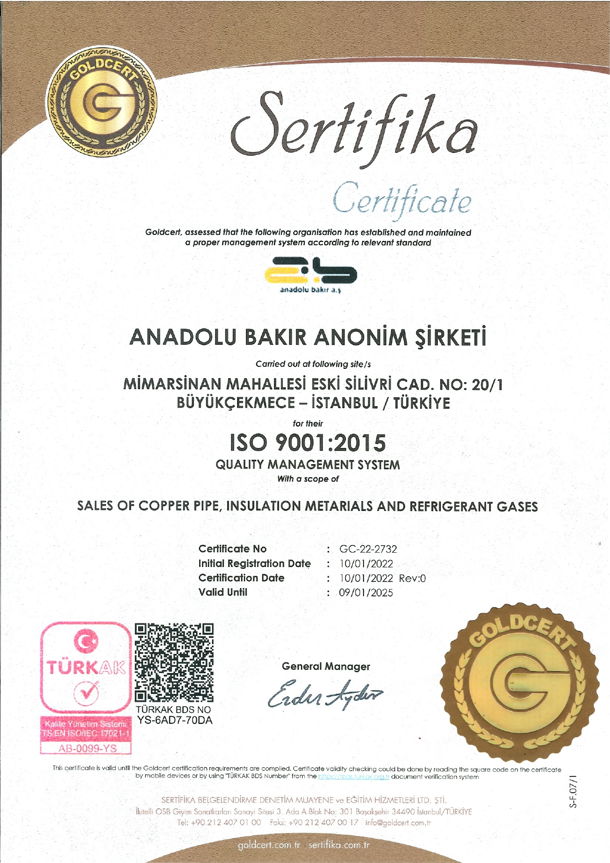 ISO 9001 Certificate R0